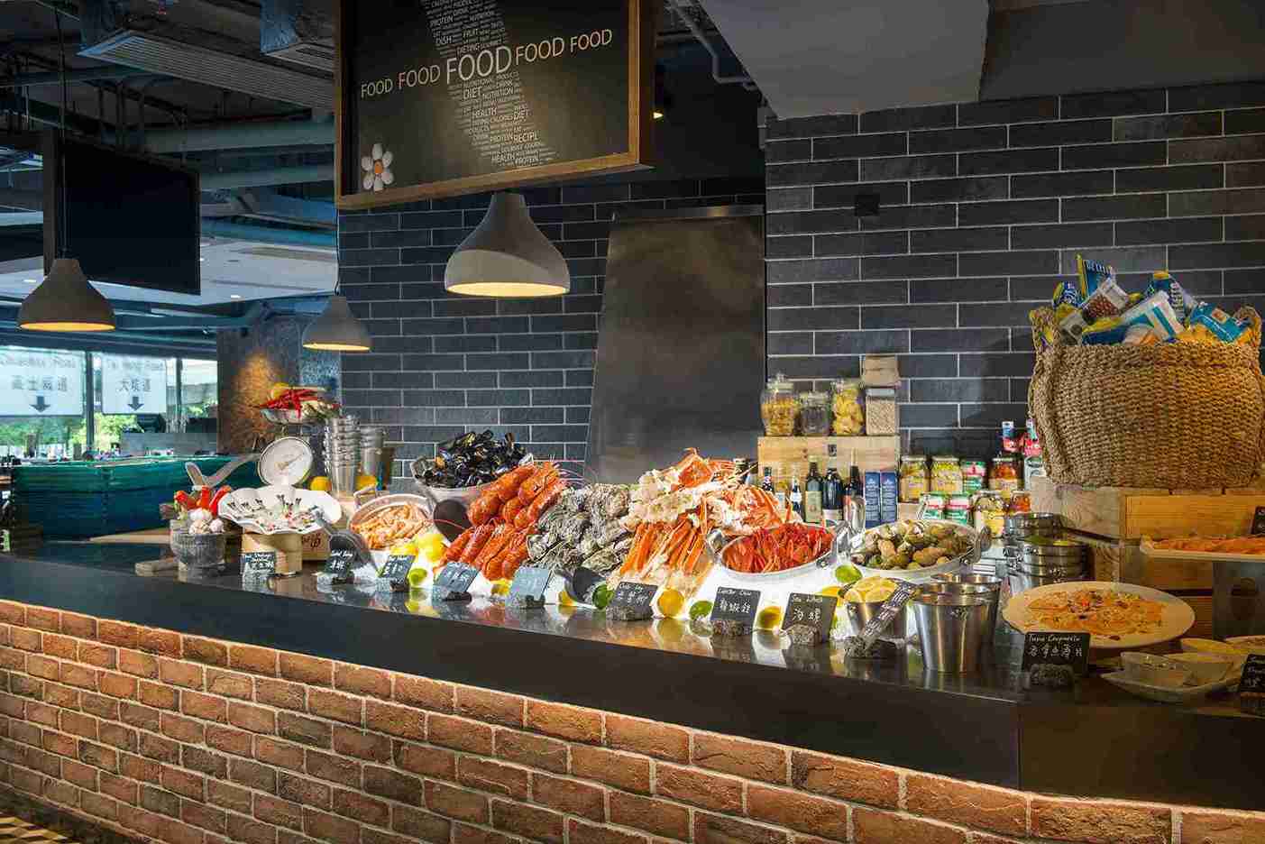 Seafood Counter of PLAYT Buffet Restaurant at the Park Lane Hong Kong